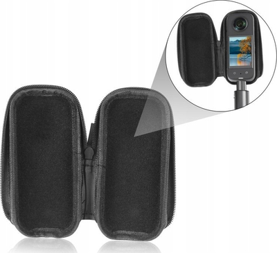 Kuti mbrojtëse Puluz PU984B për Insta360 X4 X5, materiale PU, e zezë