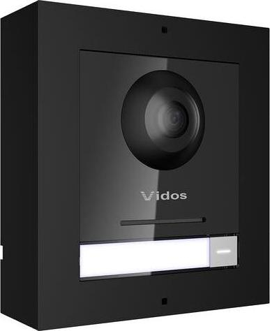 Panel hyrje IP Vidos One S2101, 1 abonent, kamerë Full HD, i zi
