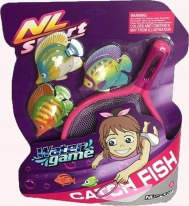 Lodër banjoje Askato Icom Bath Fish, set me peshq dhe rrjetë, shumëngjyrëshe