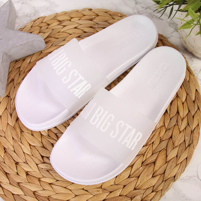 Сандали за базен Big Star W FF274A199, slip on, за жени, бели