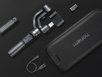 Stabilizues telefoni Hohem iSteady Mobile Plus Kit, me 3 akse, me Bluetooth, i zi