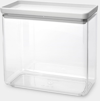 Enë kuzhine Brabantia Tasty+ Stackable Canister, 3.5L, plastike, gri e çelët