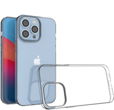 Këllëf telefoni Ultra Clear, iPhone 14 Pro Max, xhel TPU, transparent