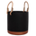 Vazo dekorative e brendshme Tryll Series HM4690M, Fiber Cement, Ø31x31cm, e zezë