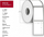 Rollo etiketa termike Capture CA-3016407-T, për printer etiketa, e bardhë