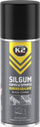 Sprej gome K2 SILGUM, 400 ml, mbrojtës aerosol, i zi