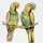 Puzzle druri PuzzleOK Budgerigars A4, 82 copë, shumëngjyrëshe
