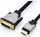 Kabllo Roline DVI n' HDMI, 10m, 4K, e zezë