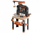 Tavolinë pune loje Smoby Black+Decker Workbench With Crane, me vinç, për fëmijë 3+