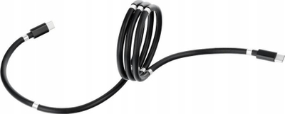 Kabllo USB C C676, Type C në Type C, PD 60W 3A, magnetik, 1m, i zi