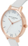 Orë për femra Olivia Burton Big Dial OB16BDW11, e bardhë/artë