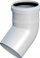 Llakues tubi Ricom Single Wall Elbow PP 80, 45°, i bardhë