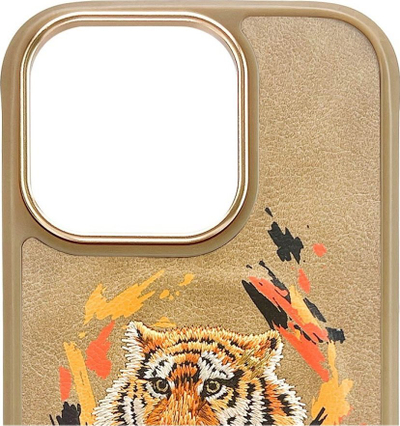 Kапак Nimmy Tiger MagSafe за iPhone 16 Pro, TPU PC, светло кафена боја