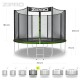 Trampolinë kopshti Zipro Jump Pro, rrjetë e jashtme, 312 cm, jeshile e zezë