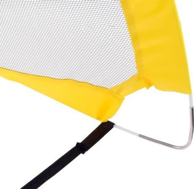 Set porta futbolli X2 SP0573, palosëse, me top dhe pompë, e verdhë
