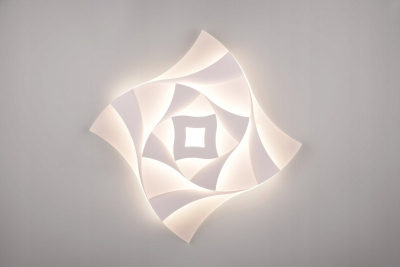Lampë tavani Trio Akita 647110131, 56W LED, 3000K, e bardhë