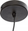 Lampë e varur Atmosphera CALIO, 32 cm, metal, e zezë
