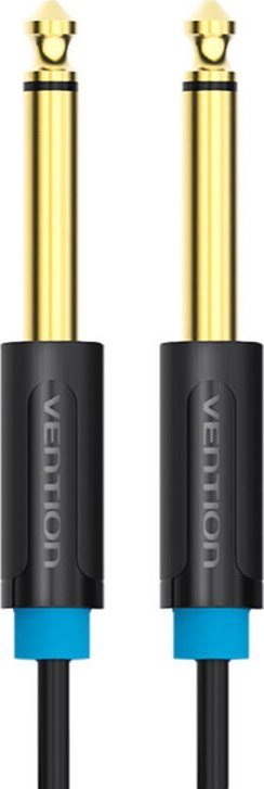 Kabllo audio Vention 6.35mm Jack në Jack, 3m, e zezë