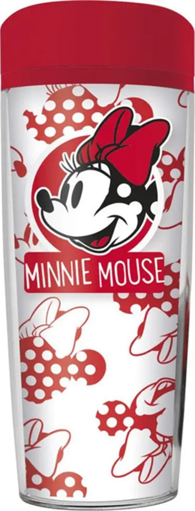 Termos Minnie Mouse Travel Mug, 533 ml, e bardhë e kuqe