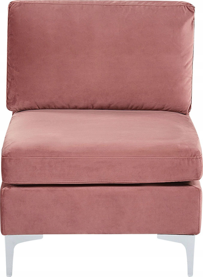 Modul divani EVJA Velvet, 1 vend, metal, rozë
