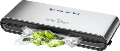 Aparat vakum Paketues ProfiCook PC VK 1080, funksion automatik, trup inoksi, gri