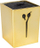 Mbajtëse gërshërësh Activeshop Gold Scissors Stand, metal, ngjyrë ari
