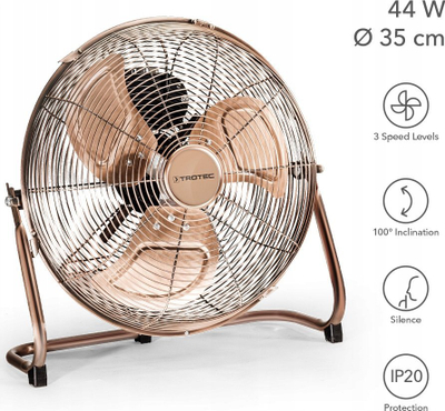 Ventilator për dysheme Trotec TVM 13, 35 cm, 44 W, bronx