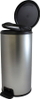 Kosh plehrash Curver Deco Bin Round, 30L, me pedale, argjendt mat