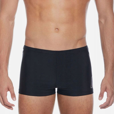 Rroba banje Nike Logo M NESSD646 001, poliestër, thahen shpejt, të zeza