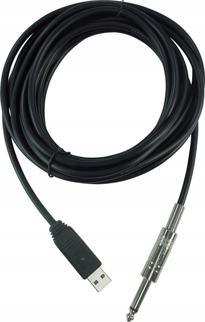 Kabllo ndërfaqe kitare Behringer Guitar 2 USB, 6.3mm në USB, për PC dhe Mac, e zezë