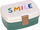 Set dreke për fëmijë Lassig Little Gang Smile, shishe 460 ml, lunchbox me ndarje, i gjelbër