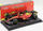 Maket makine garash Ferrari Bburago F1-75, 1/18, diecast metal, kuqe verdhë