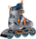 Patina inline Nils Extreme NJ1828, me krah 39-42, ABEC 7, gri me portokalli