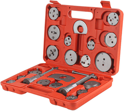 Set mjetesh AMiO 04768, rikthim pistoni kaliperi freni, 17 pjesë, portokalli