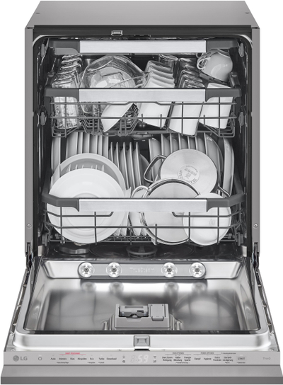 Lavastovilje e integruar LG DB476TXS, 2 shporta, inoks, gri