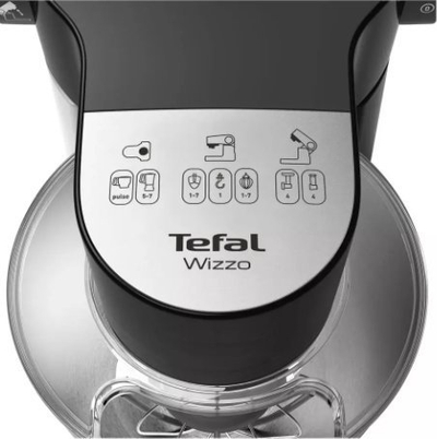 Robot kuzhine Tefal Wizzo QB319838, 1000W, enë 4L inoks, i zi