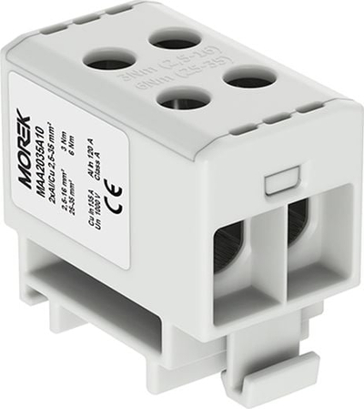 Terminal hekurudhor Morek OTL 35-2, 2.5-35mm², 1000V, gri