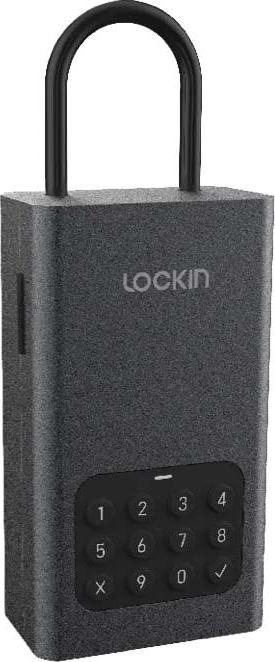 Kuti e zgjuar për çelësa Lockin L1, me PIN kod, metalike, gri e errët