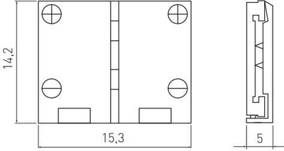 Konektor për shirit LED GTV XC11 LD-ZTL10MM-02N, 10mm, plastik