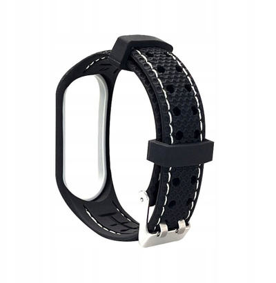 Rrip ore OEM elastomer për Xiaomi Mi Band 5 6, elastomer i fortë, i zi