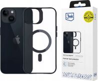 Futrollë 3mk Satin Armor MagCase për iPhone 13 14, MagSafe, rezistente ndaj goditjeve, e zezë