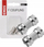 Konektor antene EMOS R5610.2, F-F, set 2 copë, metalik argjend