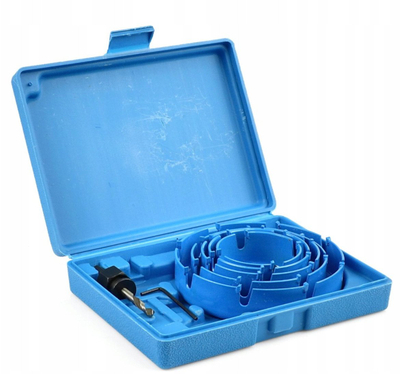 Set sharra rrethore për dru Hole Saw, 64–127mm, 5 copë, me karbid