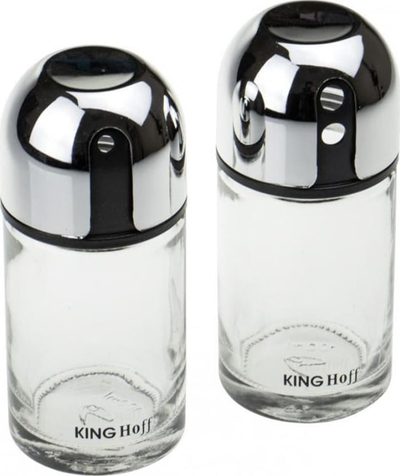 Set kripore dhe piperosë KingHoff KH-1644, xham transparent, 100 ml