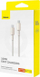 Kabllo karikimi Baseus Tungsten Gold, Type C në Type C, 100W, 1m, e bardhë