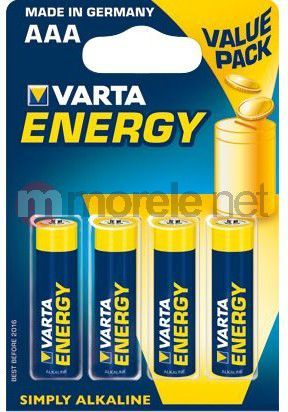 Bateri Varta Energy AAA / R03, 4 copë