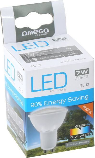 Poç elektrik Omega LED Spotlight 6000K GU10 7W 500lm