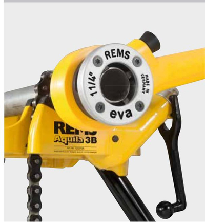 Set matrice për filetim REMS Eva, 3/8"–1 1/4", racetë dore, i verdhë