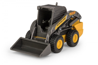 Lodër eskavator Daff Mini Loader New Holland L228, me kovë që lëviz, metal plastike, e verdhë