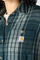 Женска фланелска кошула Carhartt TENCEL Fiber Series, широка кројка, со долги ракави, зелена на квадрати